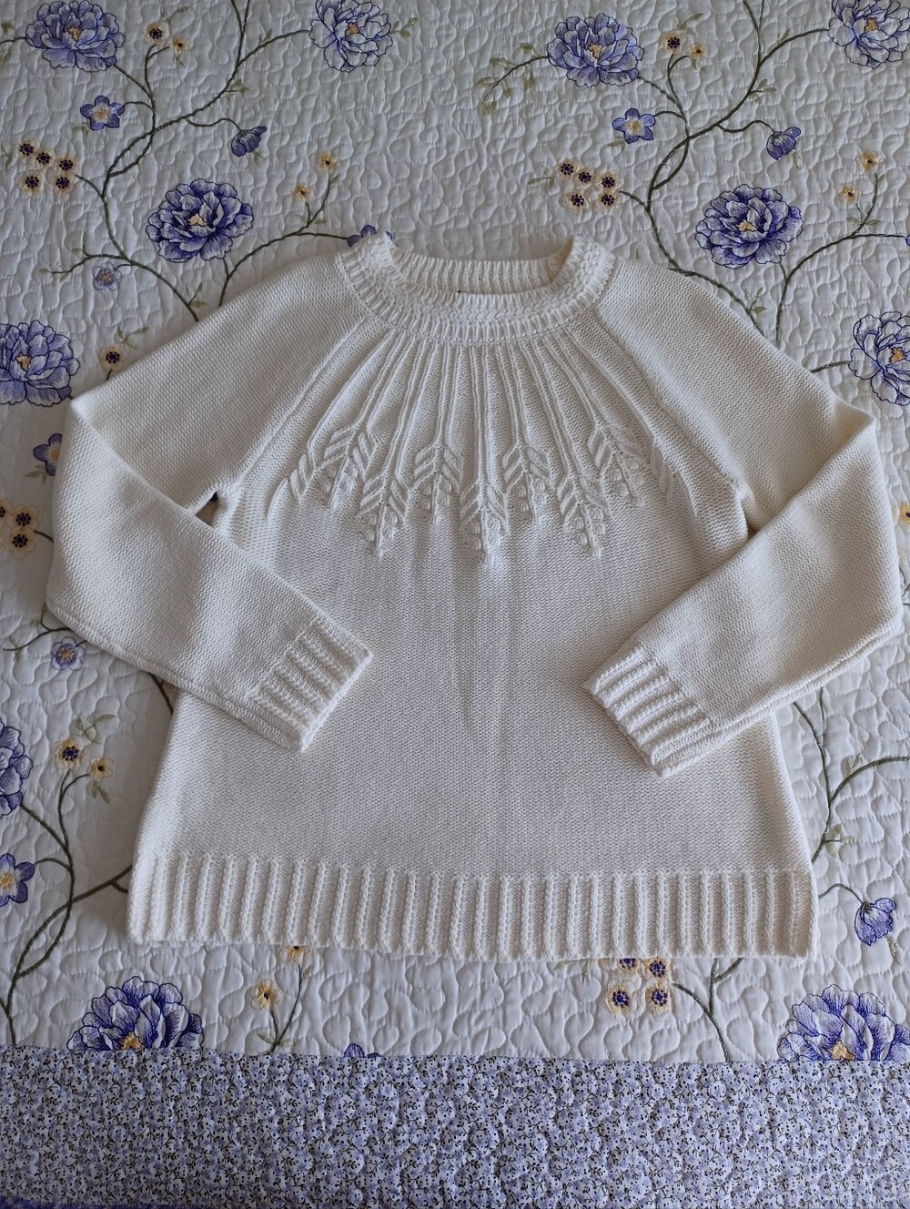 NWT Talbots Knit Yoke Crewneck Sweater Size L - Picture 5 of 15